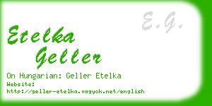 etelka geller business card